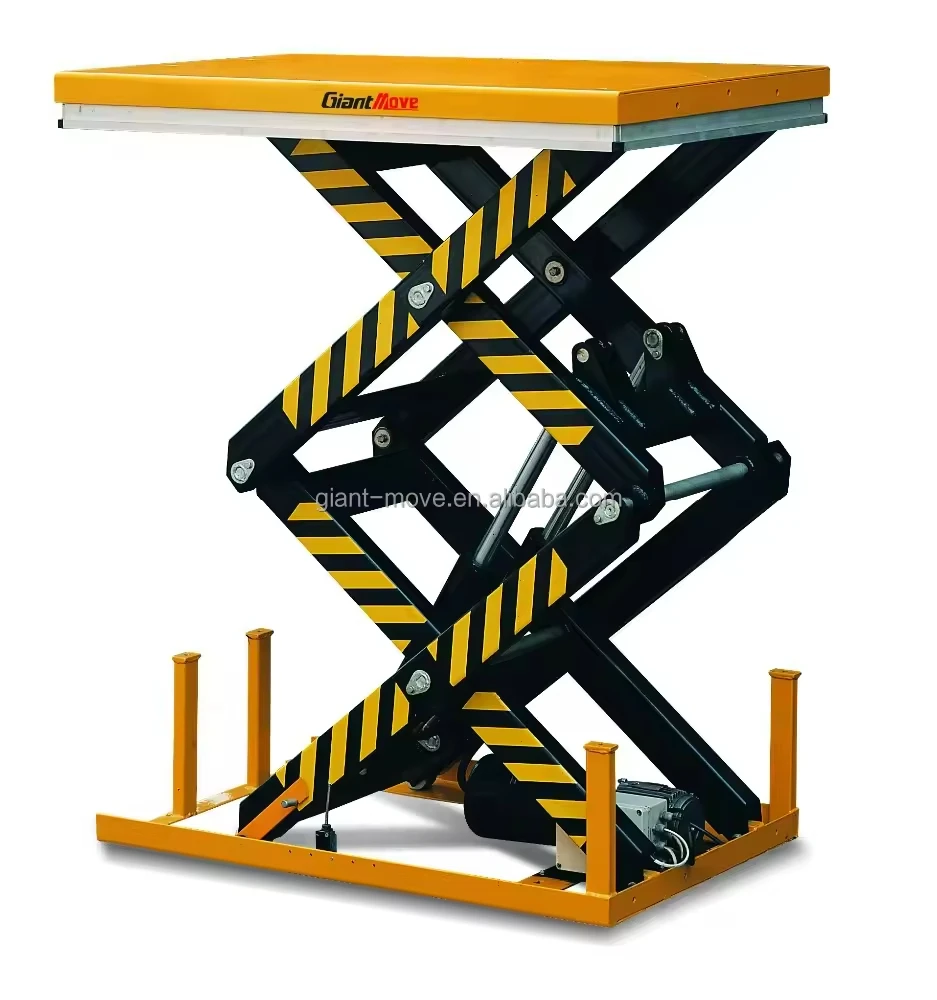 Hot Selling 4 Ton Hydraulic Scissor Lift Table Automatically Up Down Lifting Platform