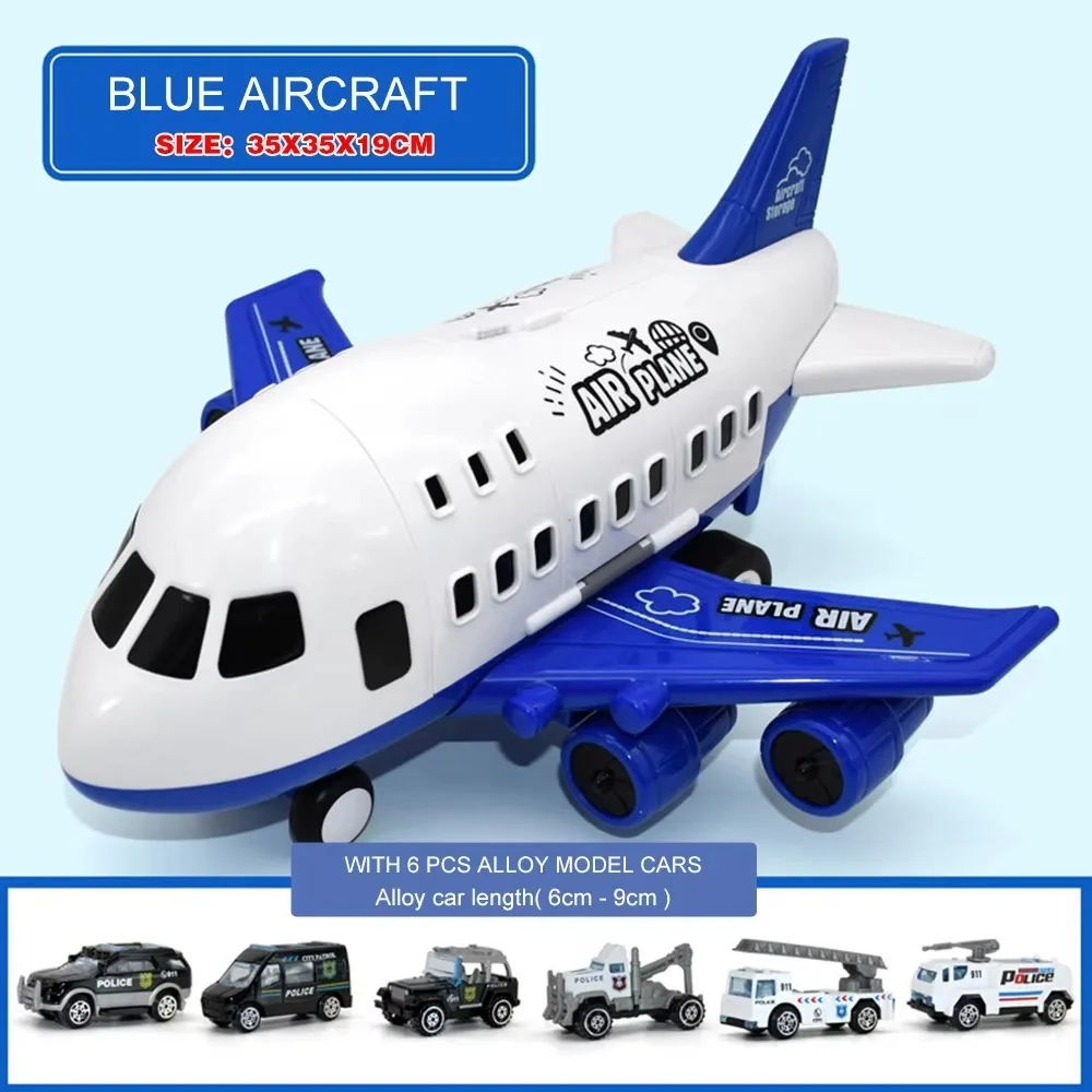 Alloy Material Simulation Track Toy Large Size Simulation Design Inertia Toy Aircraft Inertia Function Storage Feature