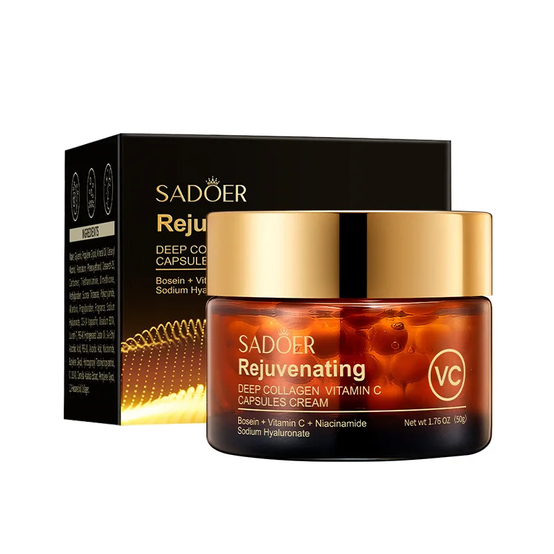 Vitamin C Capsule Cream Collagen Remove Wrinkle Cream Anti-Aging Firming Lifting Fade Fine Lines Moisturizing Brighten Skin Care - view 6