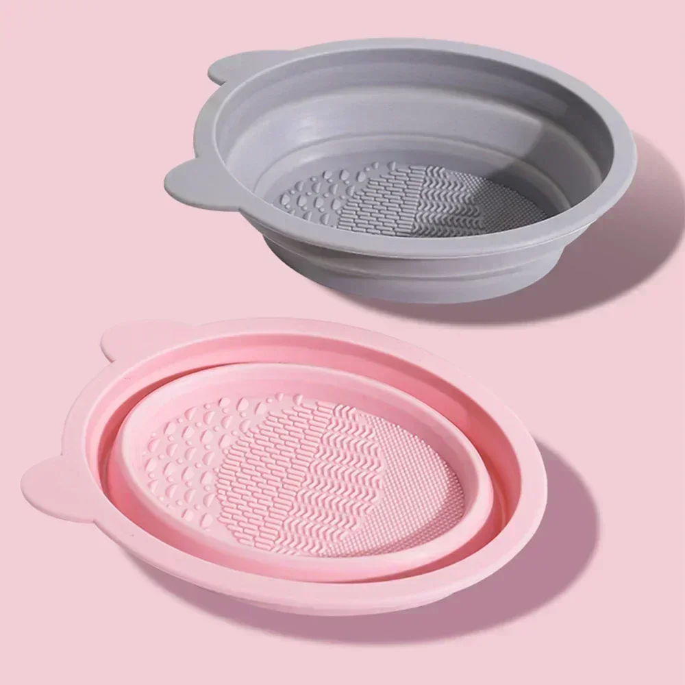 1pcs Silicone Makeup Brush Cleaner Scrubbing Pad Cosmetic Brushes Cleaning Cosmetic Eyebrow Brush Cleaning Mat Hand Makeup Tools