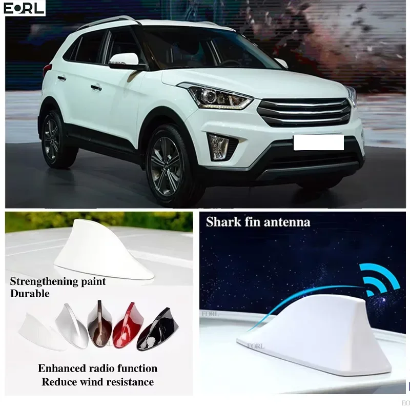 

For Hyundai Creta ix25 Shark Fin Antenna FM Signal Super Aerials Amplifier Waterproof Signal Amplifier FM/AM Radio Aerials