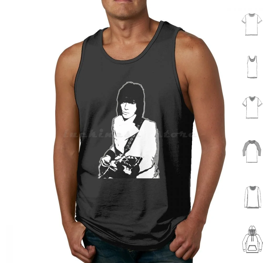 Jeff Beck Tank Tops Print Cotton Jimmy Page Music Guitar Robert Plant Band Classic Led 70S And Roll N Roll Page