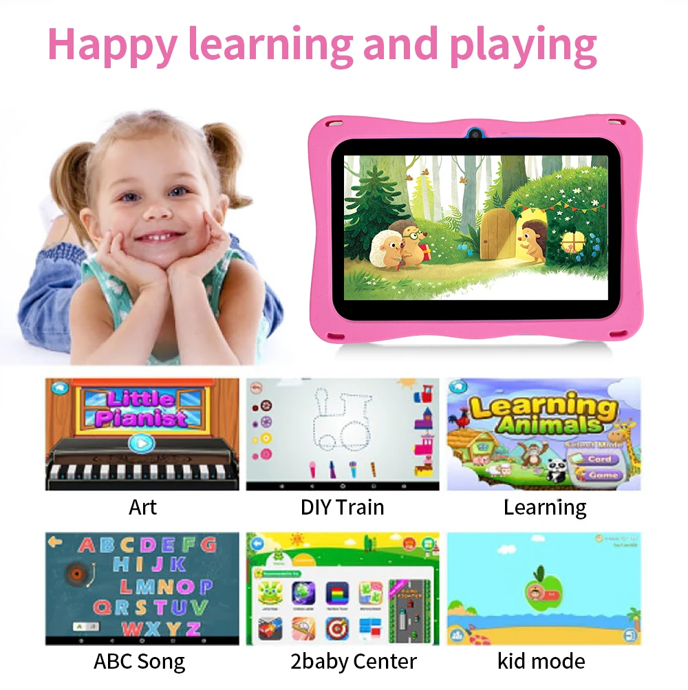 Original New 7-inch Kid Tablet Android 9 Quad core 1TB Extended WIFI Bluetooth 4GB RAM 64GB ROM 4000mAh
