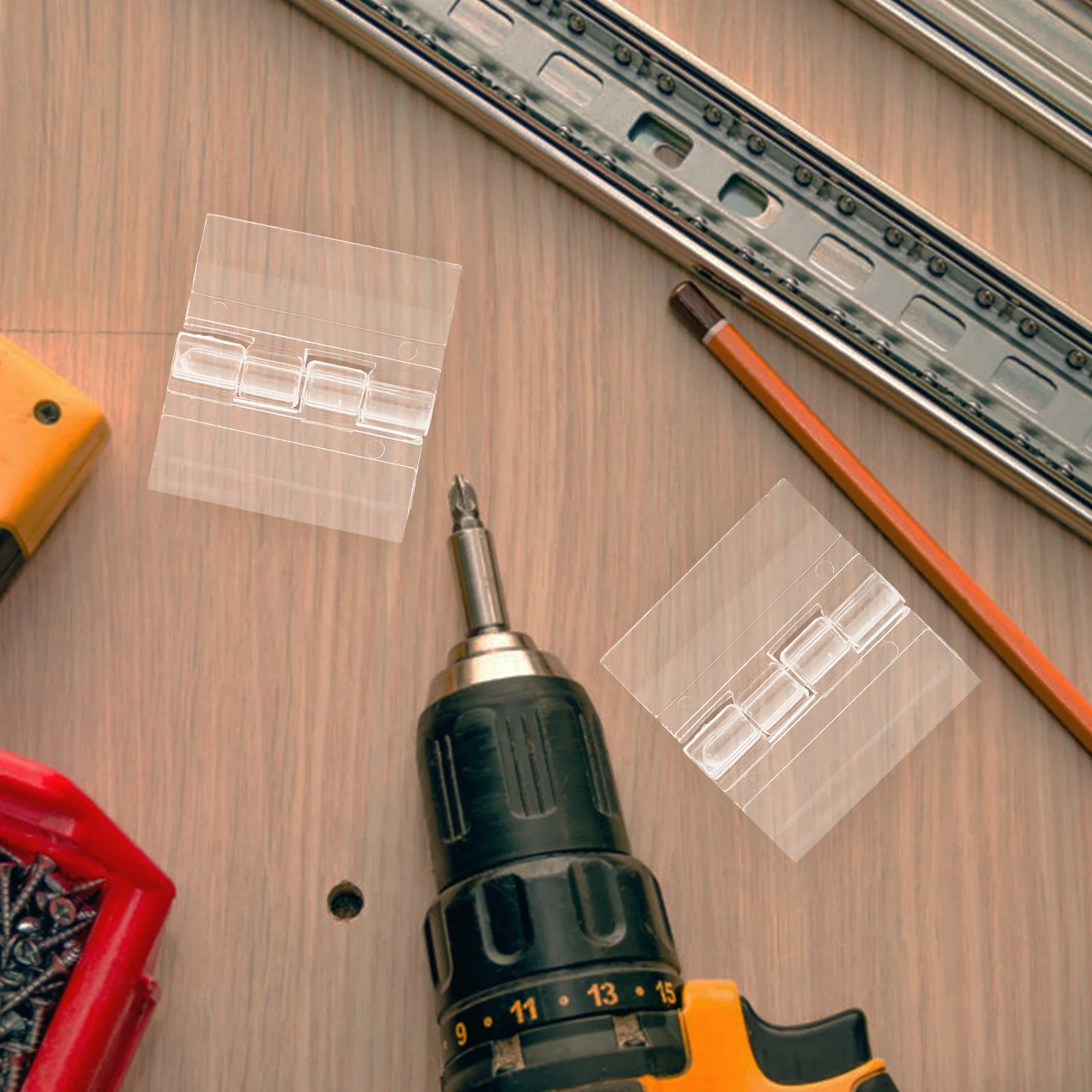 

10Pcs Transparent Acrylic Hinges Small for Cabinet Doors Drawer Box Table Crafts Furniture Repair Small Acrylic Hinge