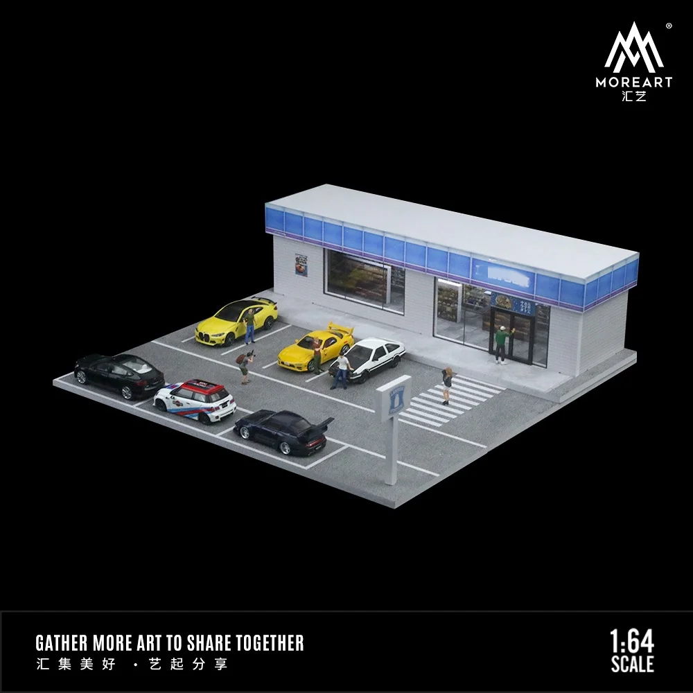 MoreArt1:64 Rosen Convenience Store Lighting Edition Assembly Scene Model SET