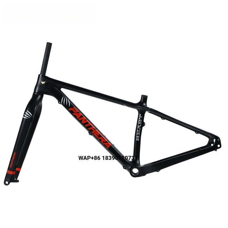 

High-quality Ready to Ship Full Carbon Fiber Fat Snow Mountain Bike Frame 29er With BSA120mm OLD 197*12mm