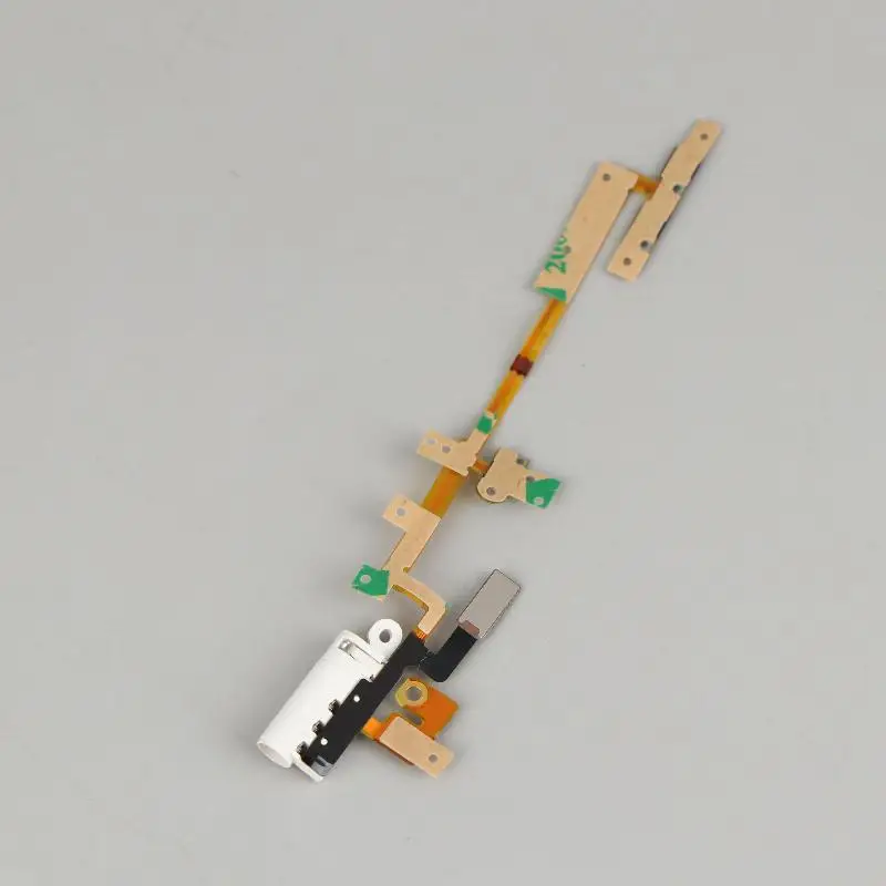 New New Power Audio Jack Volume Button Flex Cable For IPod Nano 6 6th Gen White Replacement image 5