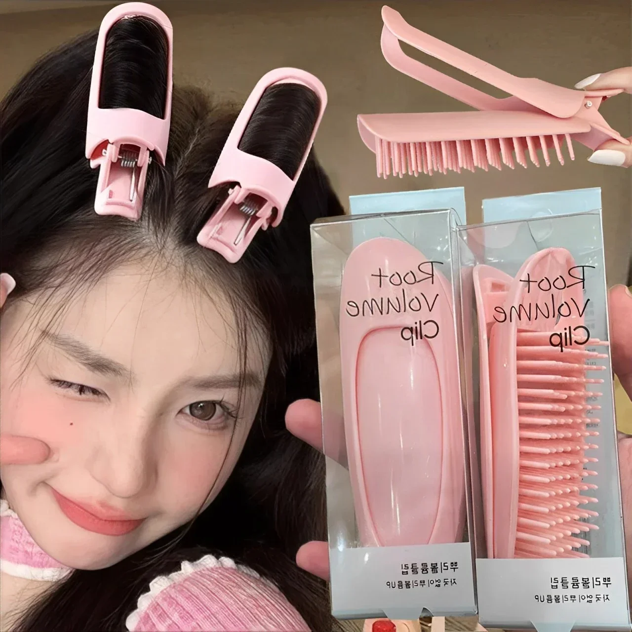 

Fashion Fluffy Hairpin Curling Bangs Clips Hair Roots Volumizing Hair Clips Women Curling Fixed Shape Clips Volume Hair Roller