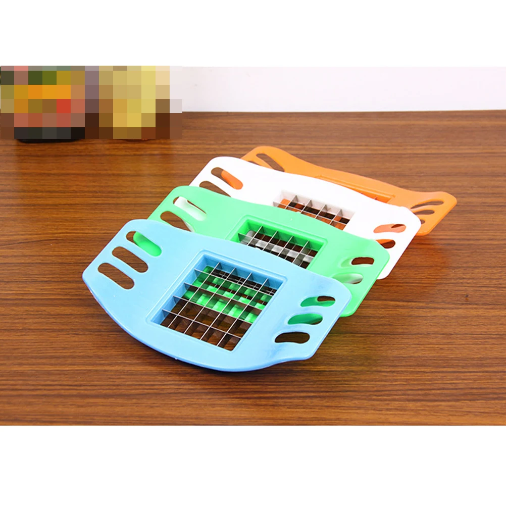 

Potato Cutting Device Professional French Fry Cutter Tool Non-Stick Surface Ideal for DIY Cooking At -Blue