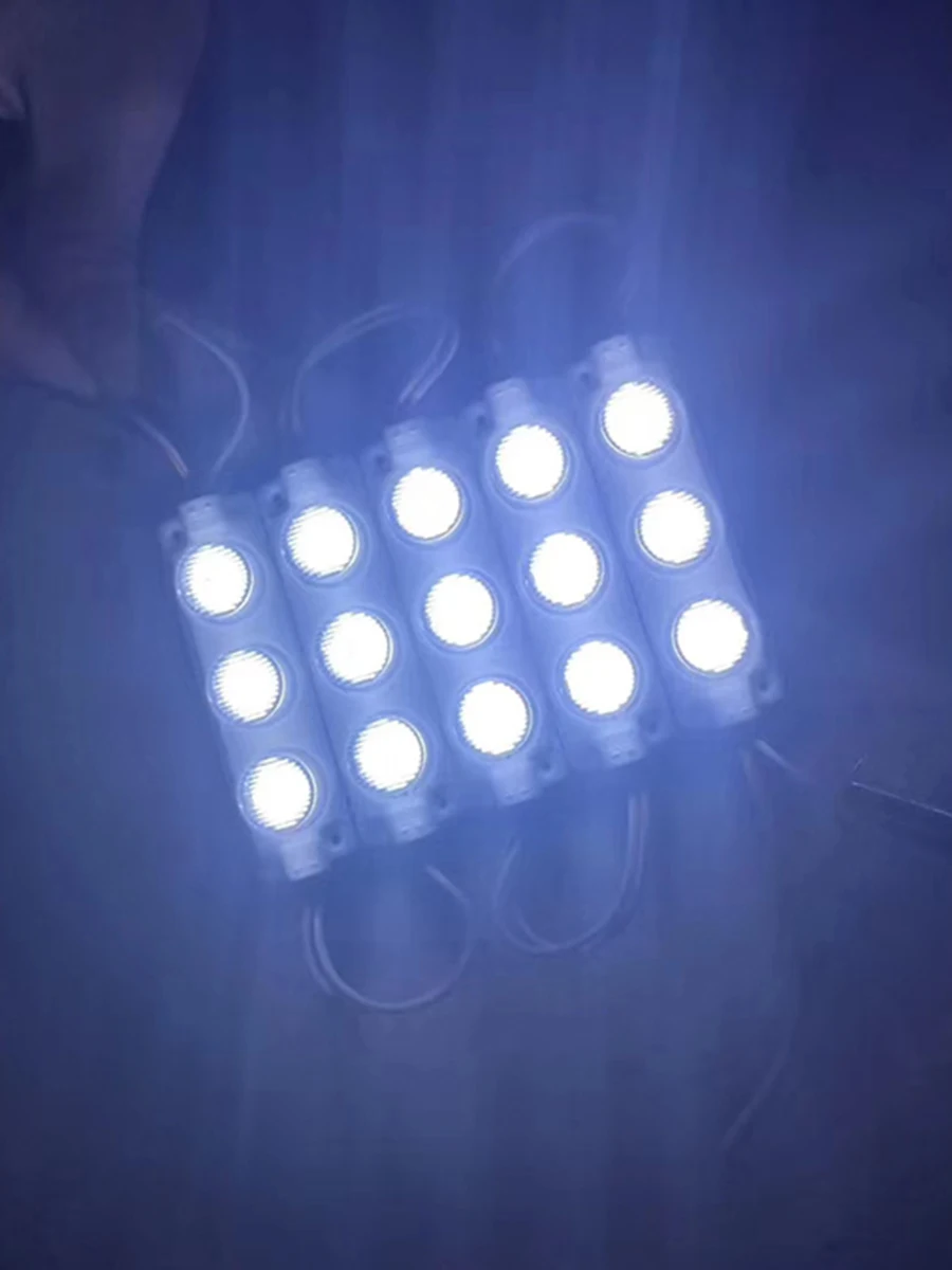 20 sztuk/partia Super jasne boczne emitujące SMD 3030 DC 12V moduł LED 3W 7000k biały różowy Flash RGB światła 75*20mm IP65 wodoodporna