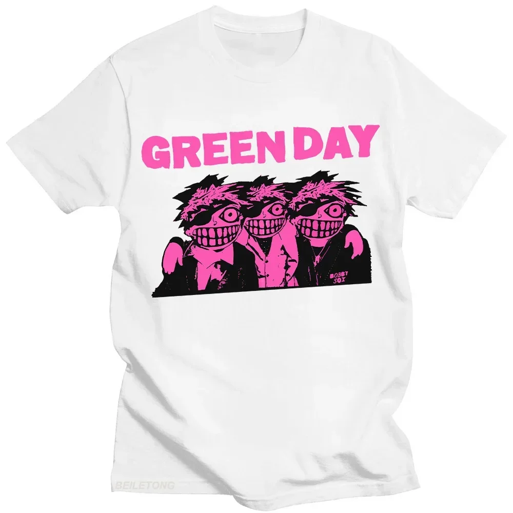 Green Day Rock Artist T-shirt Green Day Alternative Song Dilemma Top New Harajuku Aesthetic T-shirt Hip Hop Streetwear WomenY2K