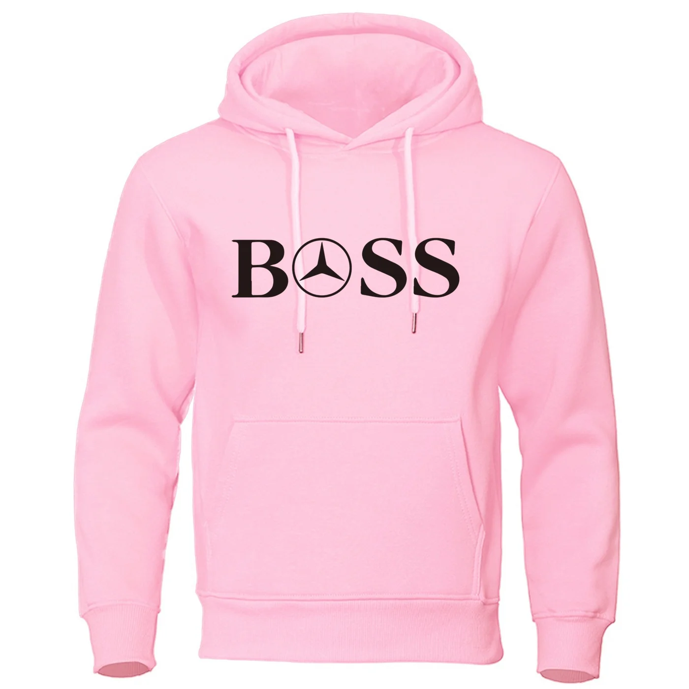 Pop Fashion Autumn New Fashion Simple Boss Letter Printed Elastic Top Pullover Loose Men\'s Hooded Sweatshirt Hip Hop Hoodie