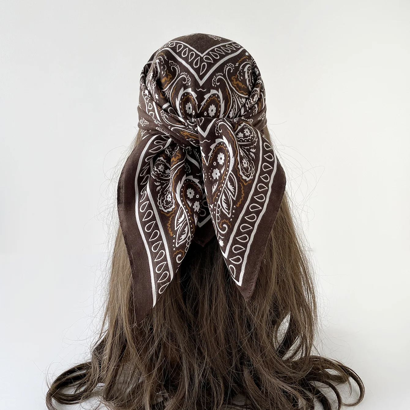 New Paisley Print Square Scarf - огляд і ціна Face Scarf Mask