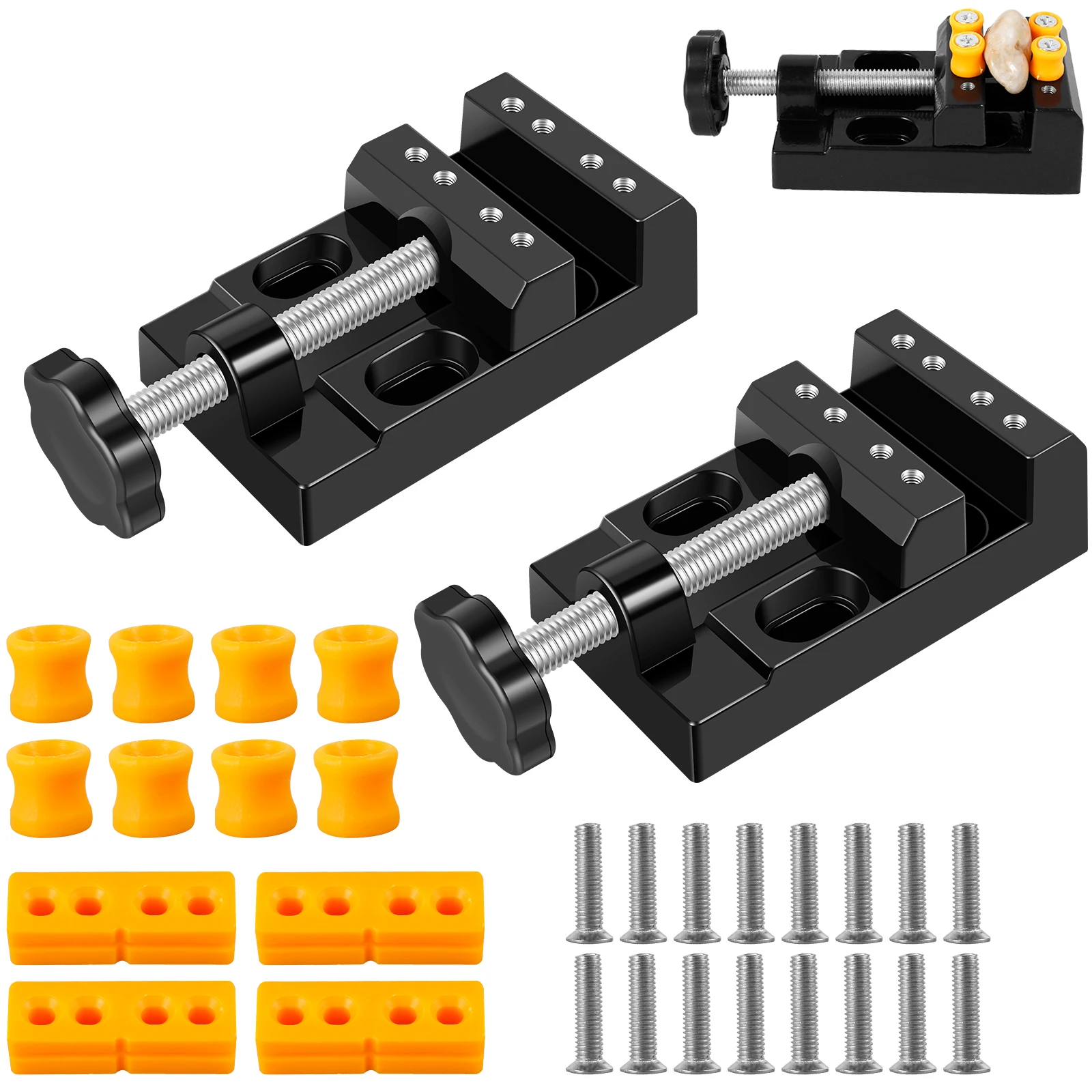 

Mini Bench Clamp Aluminum Alloy Small Bench Vice Clamp Multifunctional Mini Flat Table Clamp Carving Tool Portable Jewelry DIY
