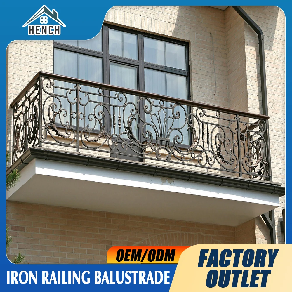 Wrought Iron Balustrade Railings for Balcony Australia Designated Iron Fence Staircase Guardrail Outdoor Decorative Ironwork