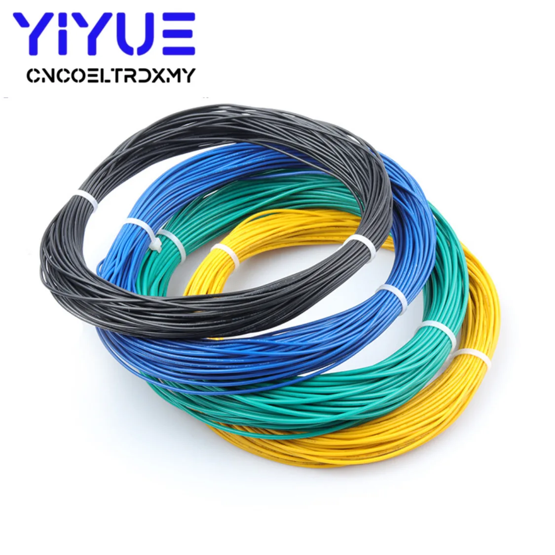 5/10Meters 1007 PVC Tinned Copper Cable 28 26 24 22 20 18 AWG  DIY Equipment Electrical Wire LED Line Colorful