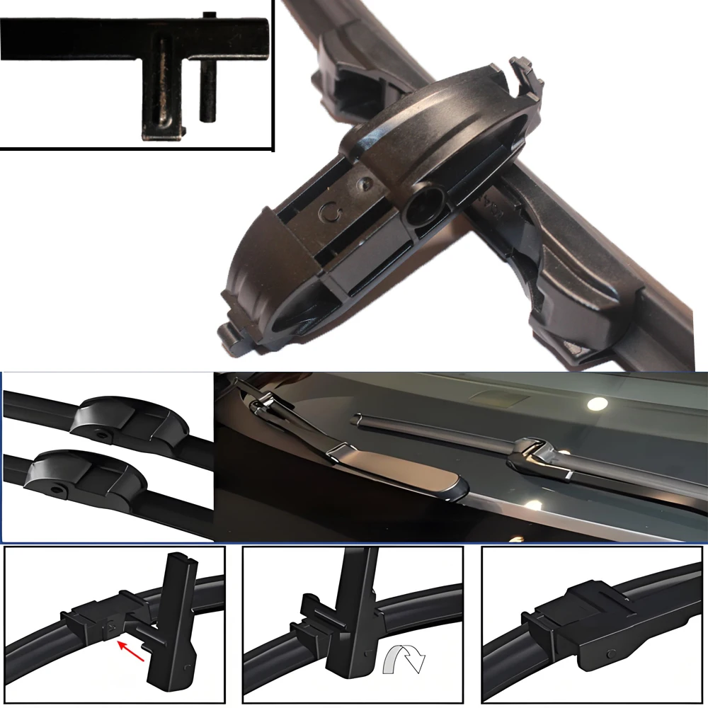 لسيارات BMW 7 Series F01 F02 F03 F04 2008 ~ 2015 شفرات الممسحة الأمامية فرش الزجاج الأمامي تنظيف الزجاج الأمامي غسالات اكسسوارات السيارات