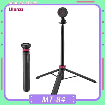 Ulanzi MT-84 마그네틱 셀카봉 삼각대, 블루투스 무선 리모컨, 익스텐션 트라이 폰, 맞춤형 라이브 스트리밍 브이로그, 1.53M