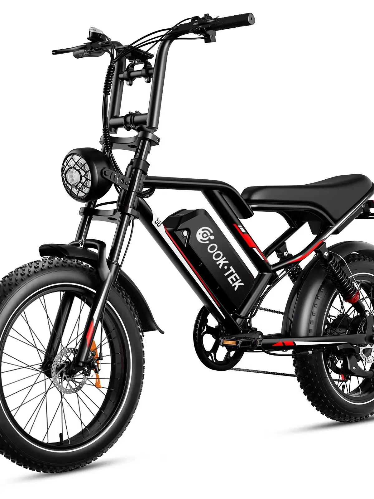 Heavy‑Duty Adult Electric Bicycle 20" Fat Tire Off‑Road EBike 1000W Rear Drive 48V 17.5Ah Shimano 7‑Speed Disc Brake Dual Suspension E‑Bike view 4