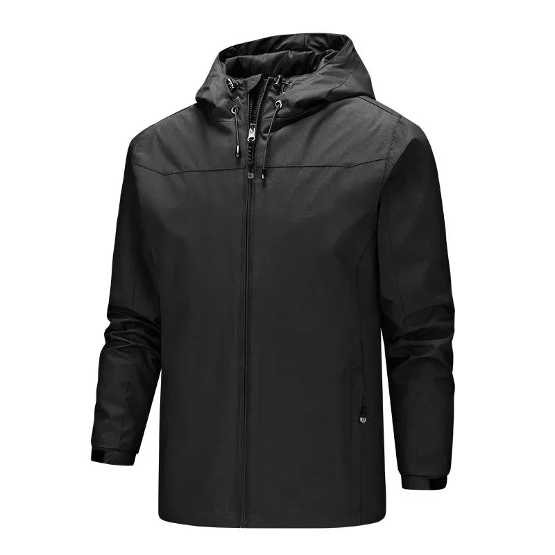 Spring Summer Autumn Thin Men Golf Jackets 2024 Fashion Casual Hooded Windbreaker Coats Zipper Bomber  S-5xl Sport Clothing