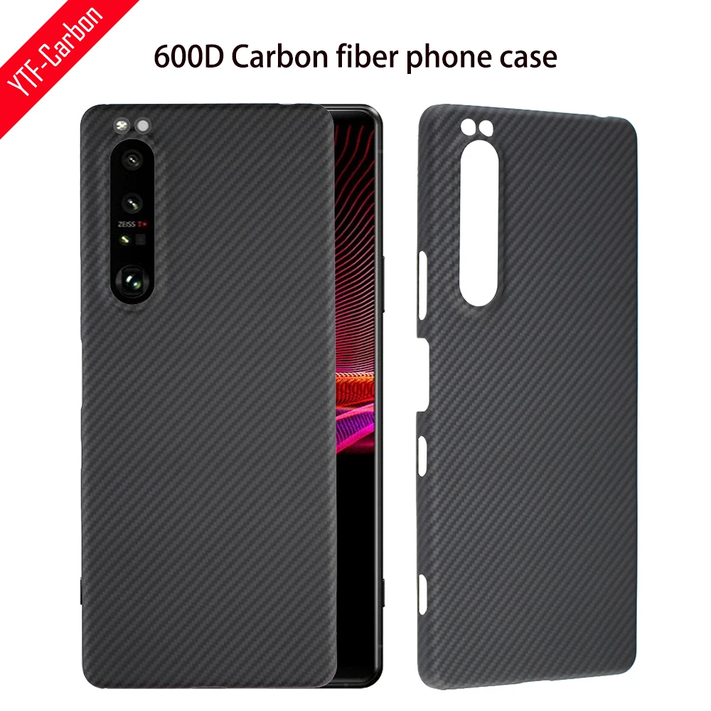 

YTF-Carbon 600D carbon fiber phone Case For Sony XPeria 1 iii case Aramid Fiber Armor material Sony XPeria 1 iii phone shell