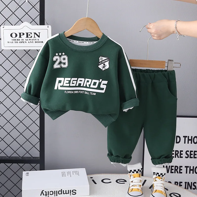 

Boys Clothes Sets Spring Autumn 2025 Children Casual Sweatshirts Tops Pants 2pcs T-shirts Suit For Baby Sports Tracksuits Kids 5