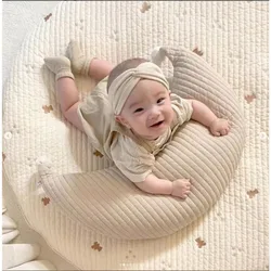 Korea Ins Pure Cotton Wool Ball Moon Pillow Cushion Baby Child Pillow Removable and Washable Nursing Pillow