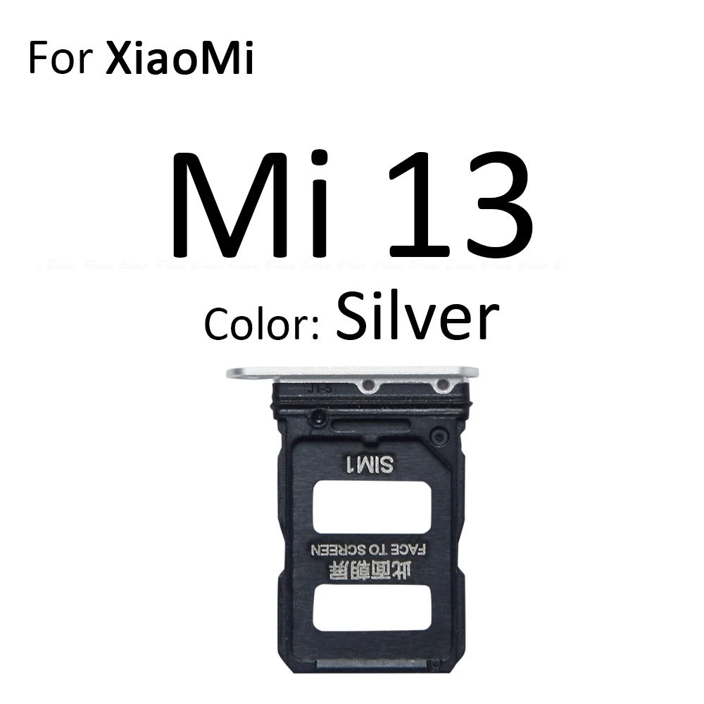 Sim Card Micro SD Card Tray Socket Holder Slot Container Connector Adapter Reader Parts For XiaoMi Mi 13T 13 Lite Pro Ultra