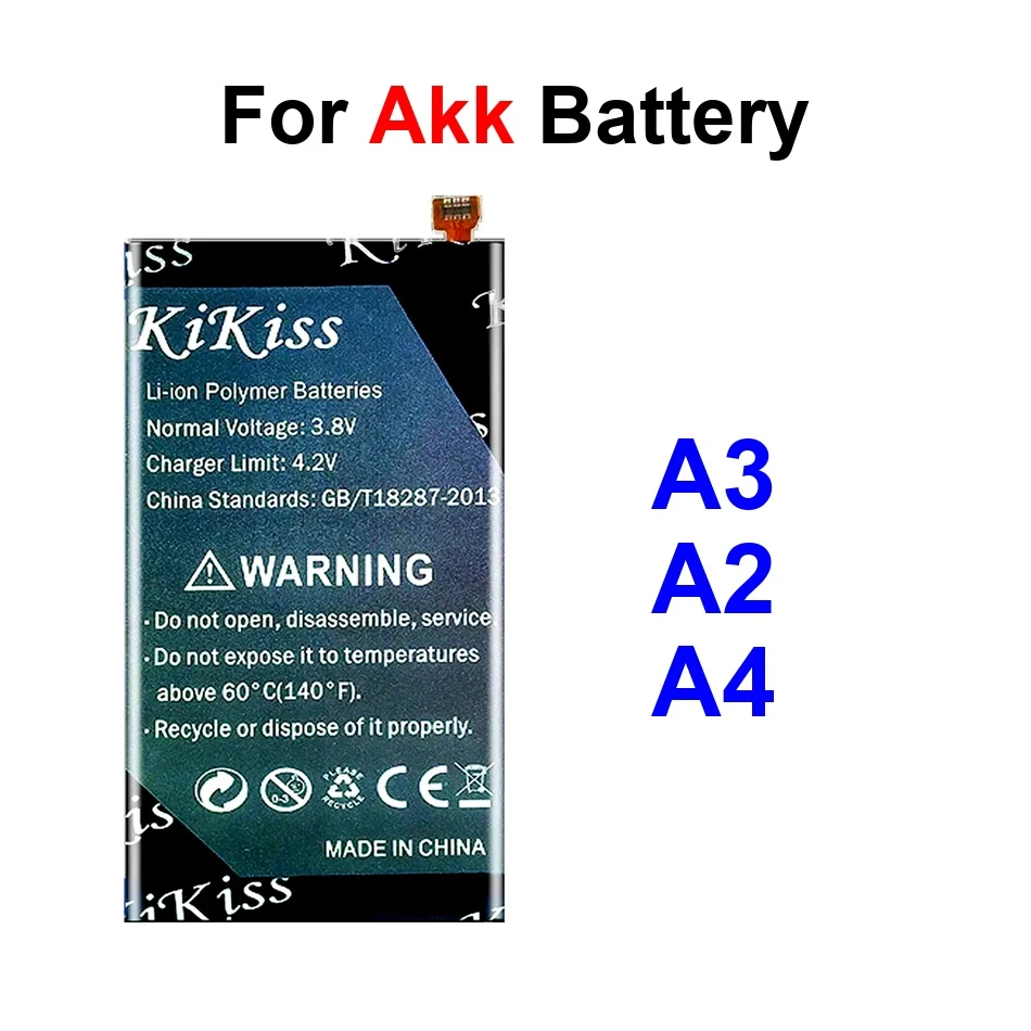 

Mobile Phone Battery Safe 2550-2850Mah For Akk A2 A3 A4