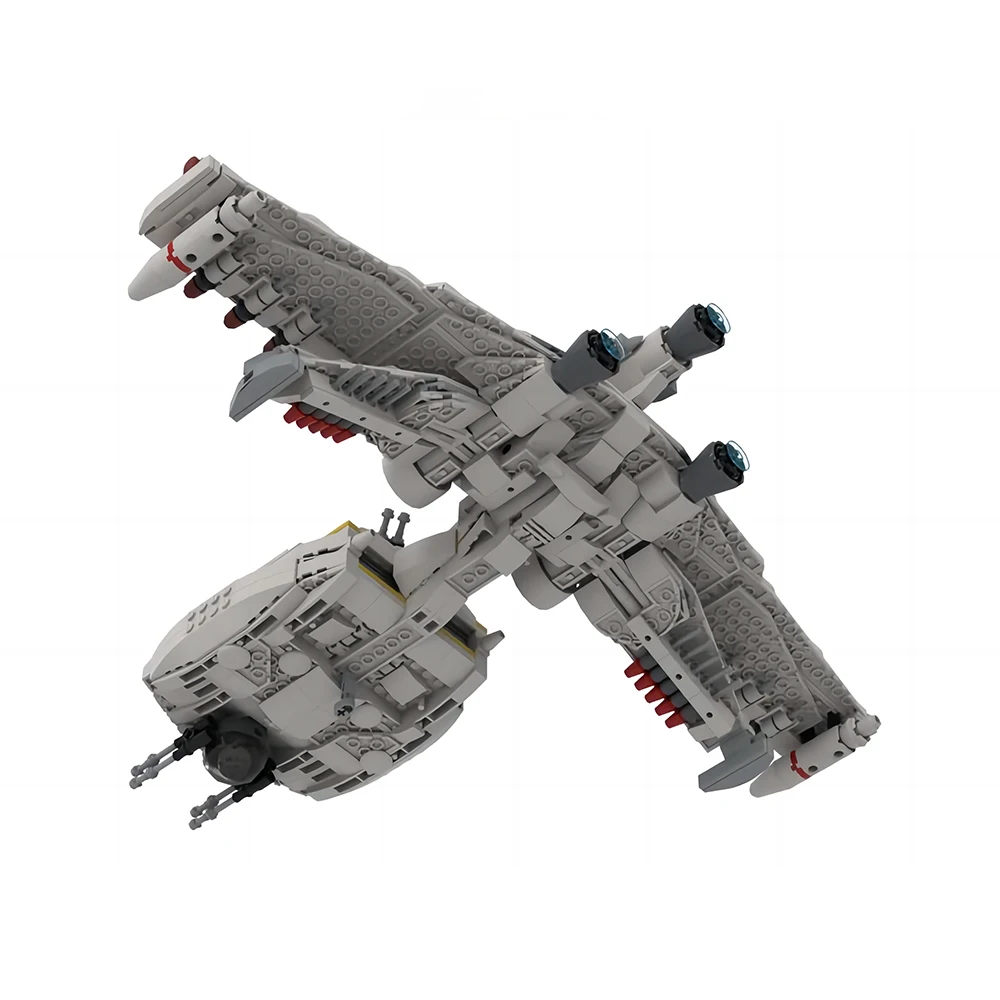 MOC Starfighter Model Building Block Assembly Transport Aircraft Space Movie Collection Series Toy Gifts