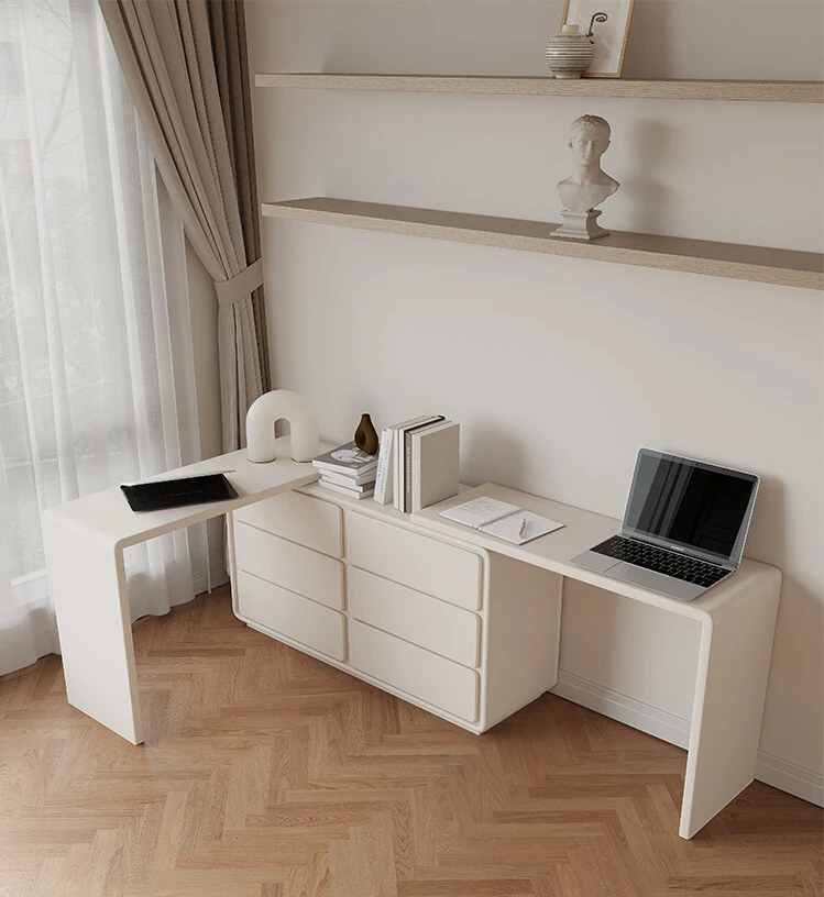 

Французский двойной стол для гостиной, большой письменный стол, современный минималистичный угловой компьютерный стол, стол для чтения