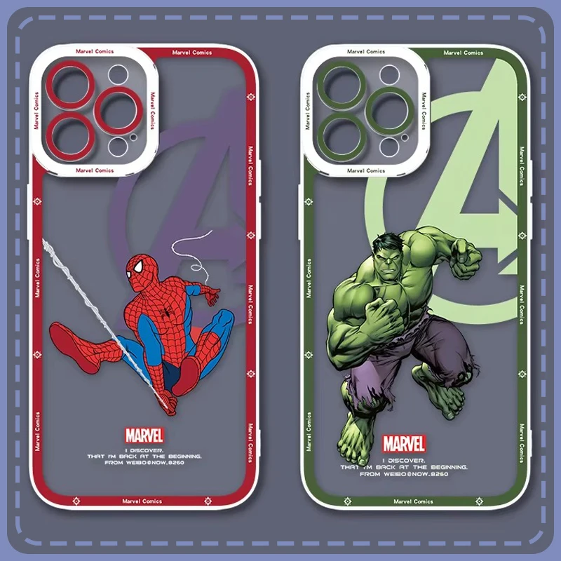 Cool Marvel Spider Man Case For Xiaomi 13T 12T 11T 10T 14 13 12 11 Lite 5G NE POCO F6 X6 Pro X3 NFC X5 X4 GT F3 F4 F5 M6 M5S C65