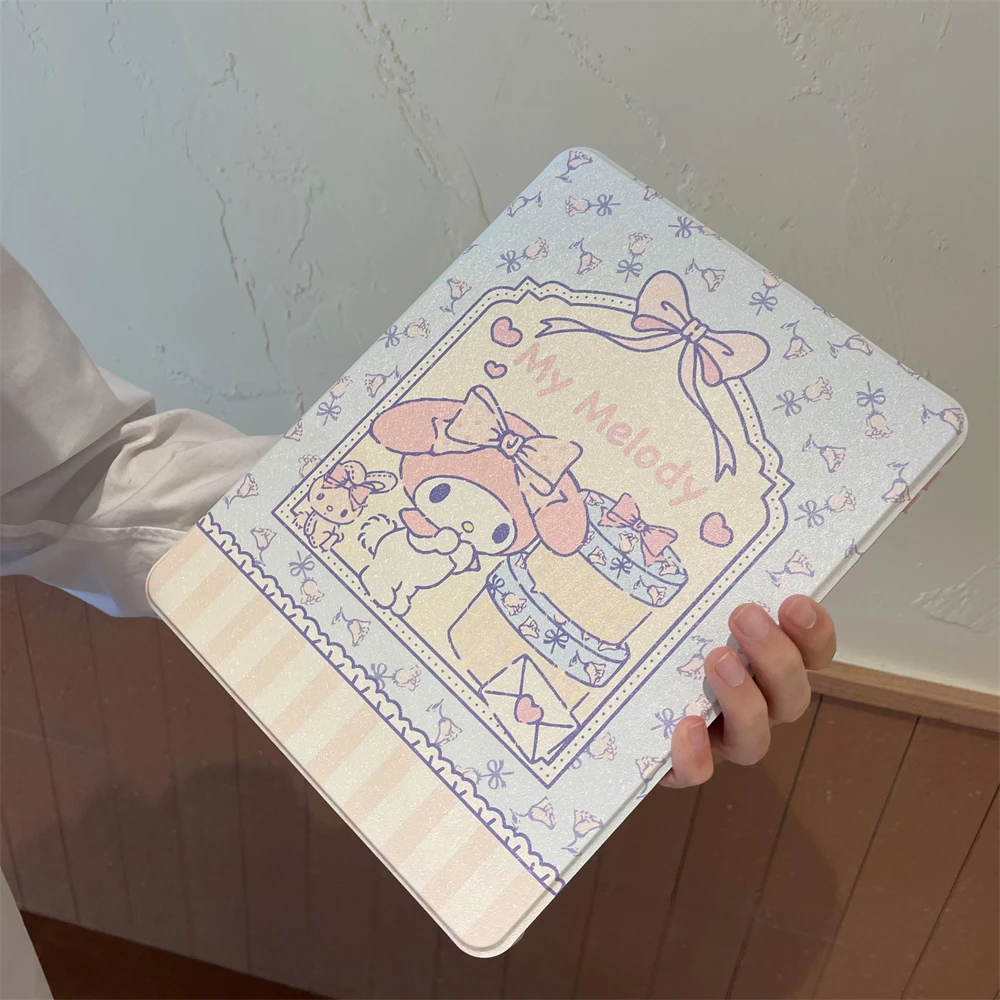

Rotation Case For iPad Air 4 5 10.9 Pro 11 12.9 Tablet Cover 9.7 5th 6th 10.2 7th 8th 9th 10th Gen Mini6 Melody Kitty Kuromi