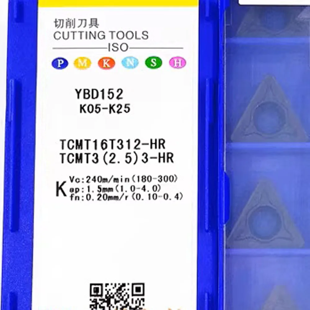Original China Brand Turning Tool TCMT16T304-HR TCMT16T312-HR YBD152 TCMT16T308-HR YBC251 YBC351 Carbide Inserts Lathe Machining