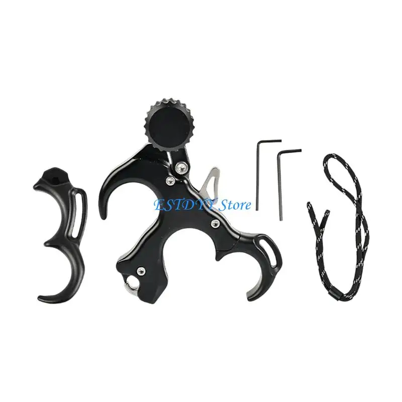 

G6DE High Precisions Aluminum Archerys Release Aid With Adjustable Ergonomic Grip