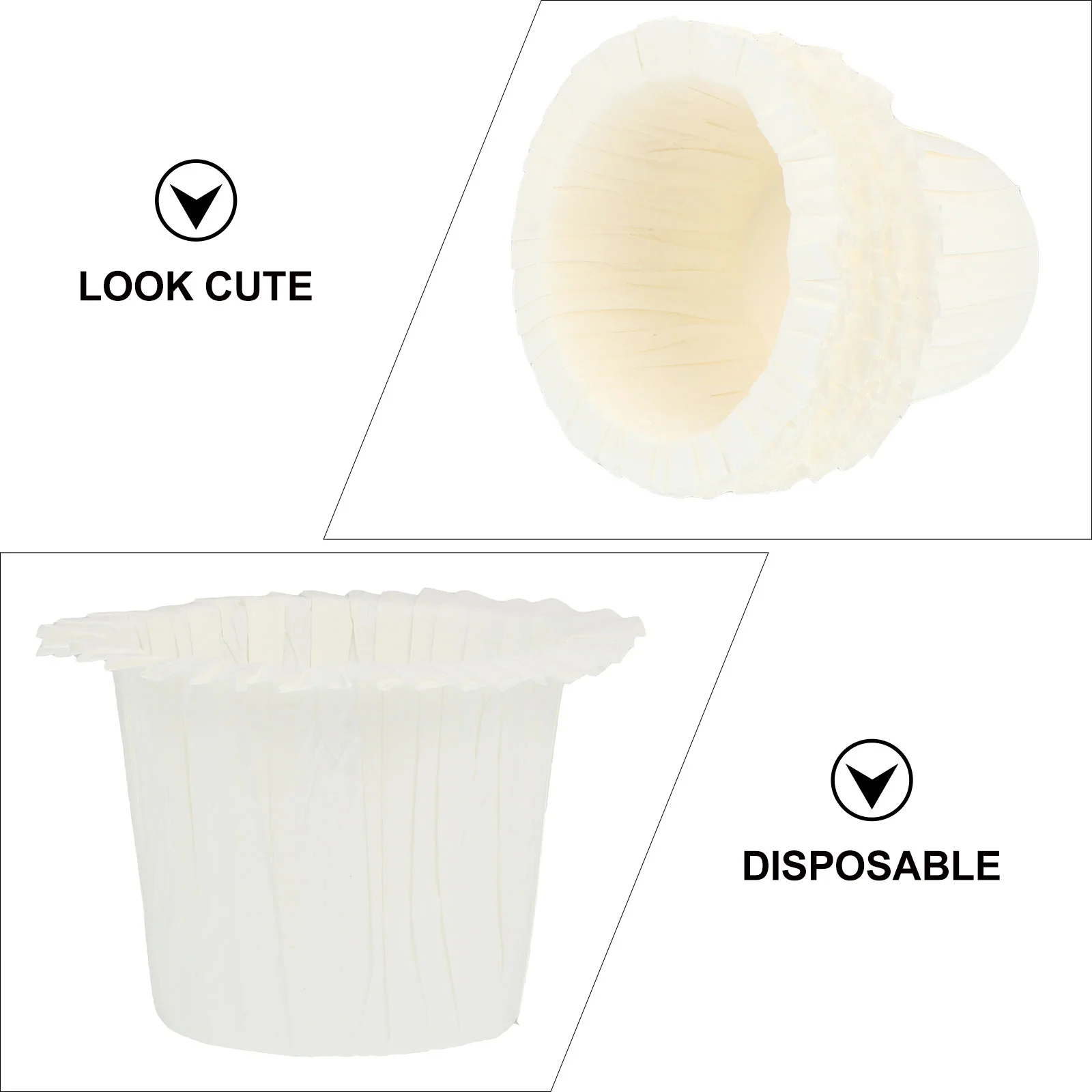 30 قطعة من أكواب المافن الورقية، مجموعة أدوات الخبز، دليل حامل الكب كيك الإبداعي المقاوم للزيت #6