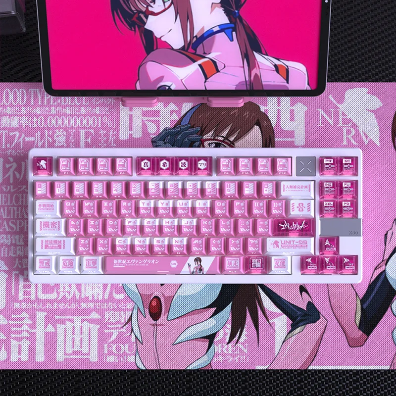 SPYSELF Mari Makinami Double-shot Translucent Original Height Small Full Set PBT Dye-sublimated Keycaps
