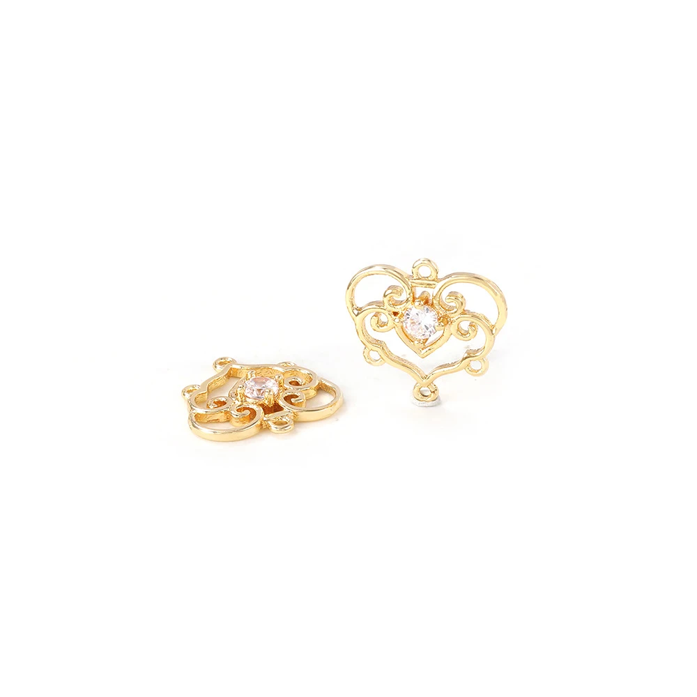 High Quality 18K Gold Color Brass and Zircon More Style Earrings Connect Charms Pendants Jewelry Making Diy Findings Accessories