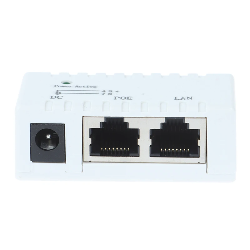 Inyector POE pasivo para cámara IP VoIP, dispositivo AP, 12V-48V, 1 unidad