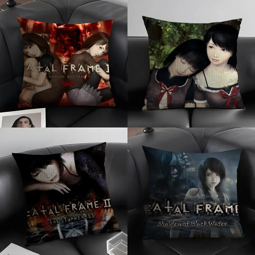 

Thriller Game F-Fatal FrameS II Pillow Case Natural Linen Organic Fabric Double-Sided Printing Breathable Perfect Gift for Decor