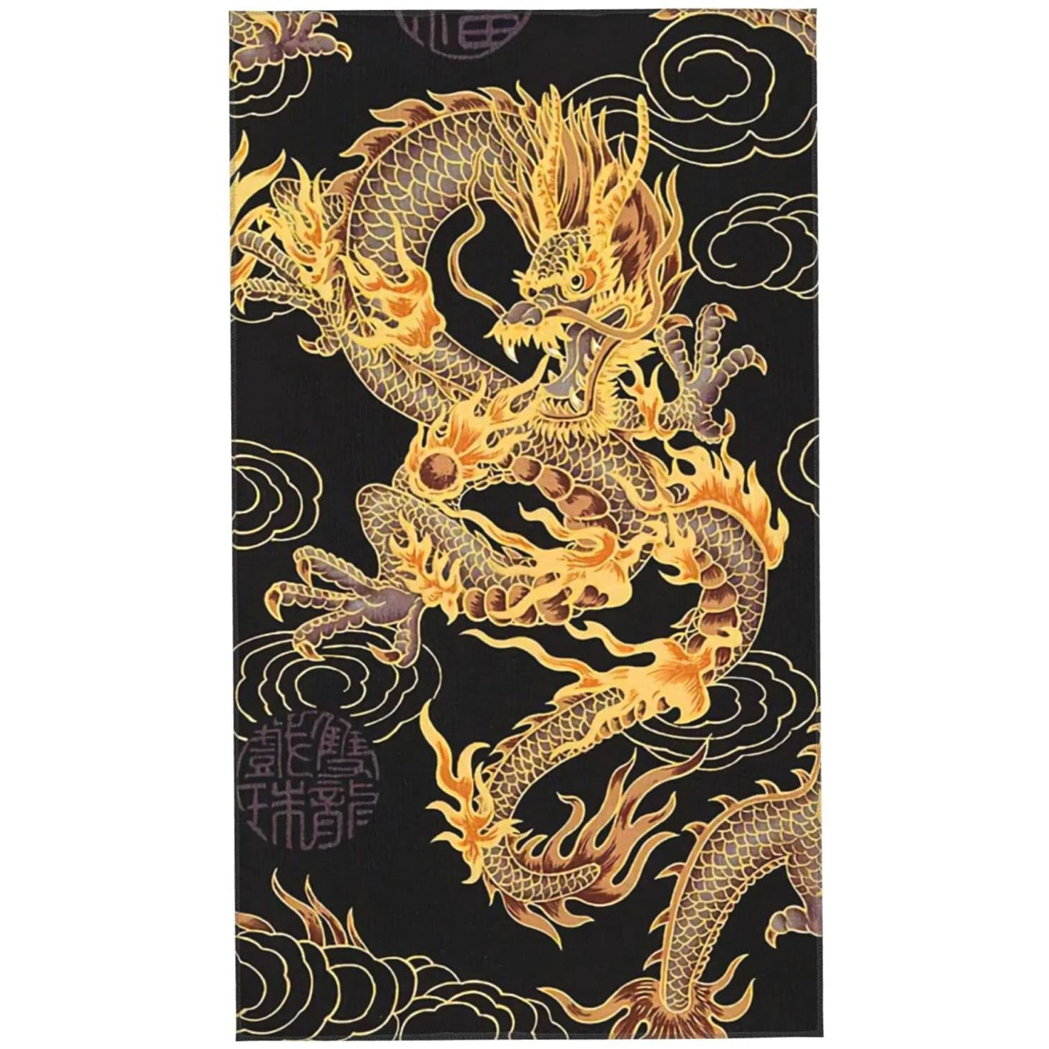 CHINA Yellow Dragon Microfiber Sports Quick Drying Towel Suitable For Hotel Camping Backpacking Gym Swimming Yoga