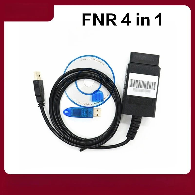 

Кабель для диагностики автомобильных ключей FNR Key Prog 4 в 1 для Nissan/Renault/Ford с донглом