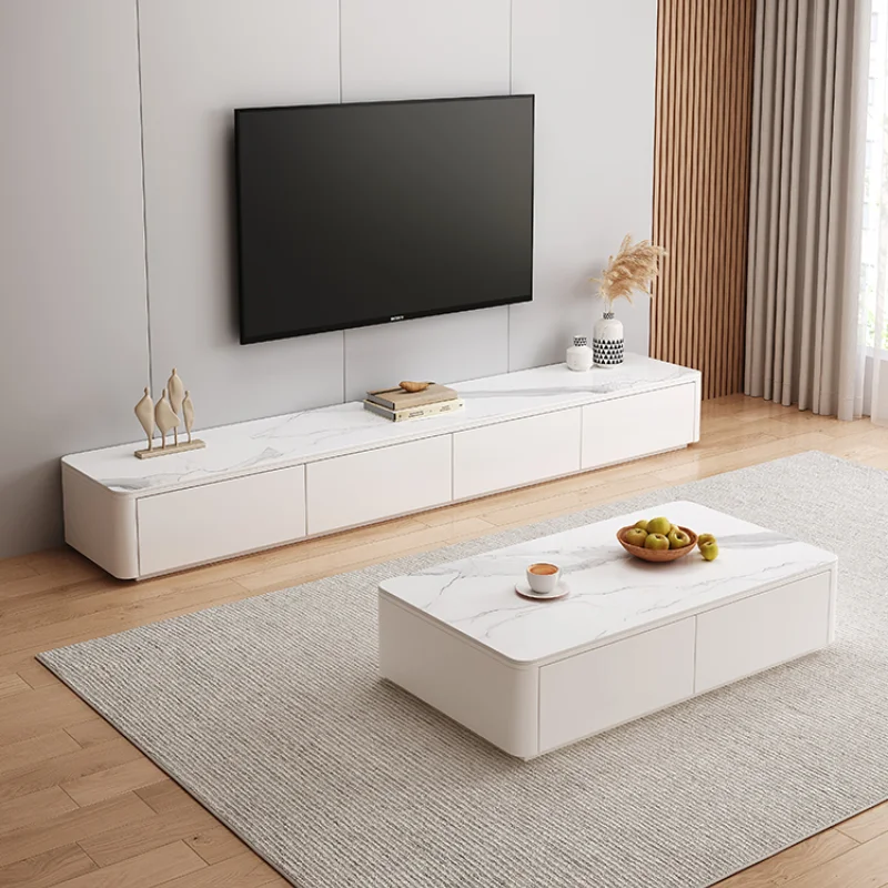 

White Luxury Modern Tv Cabinet Storage Nordic Drawer Universal Home Cabinet Living Room Meuble Tv Luxe Moderne House Furniture