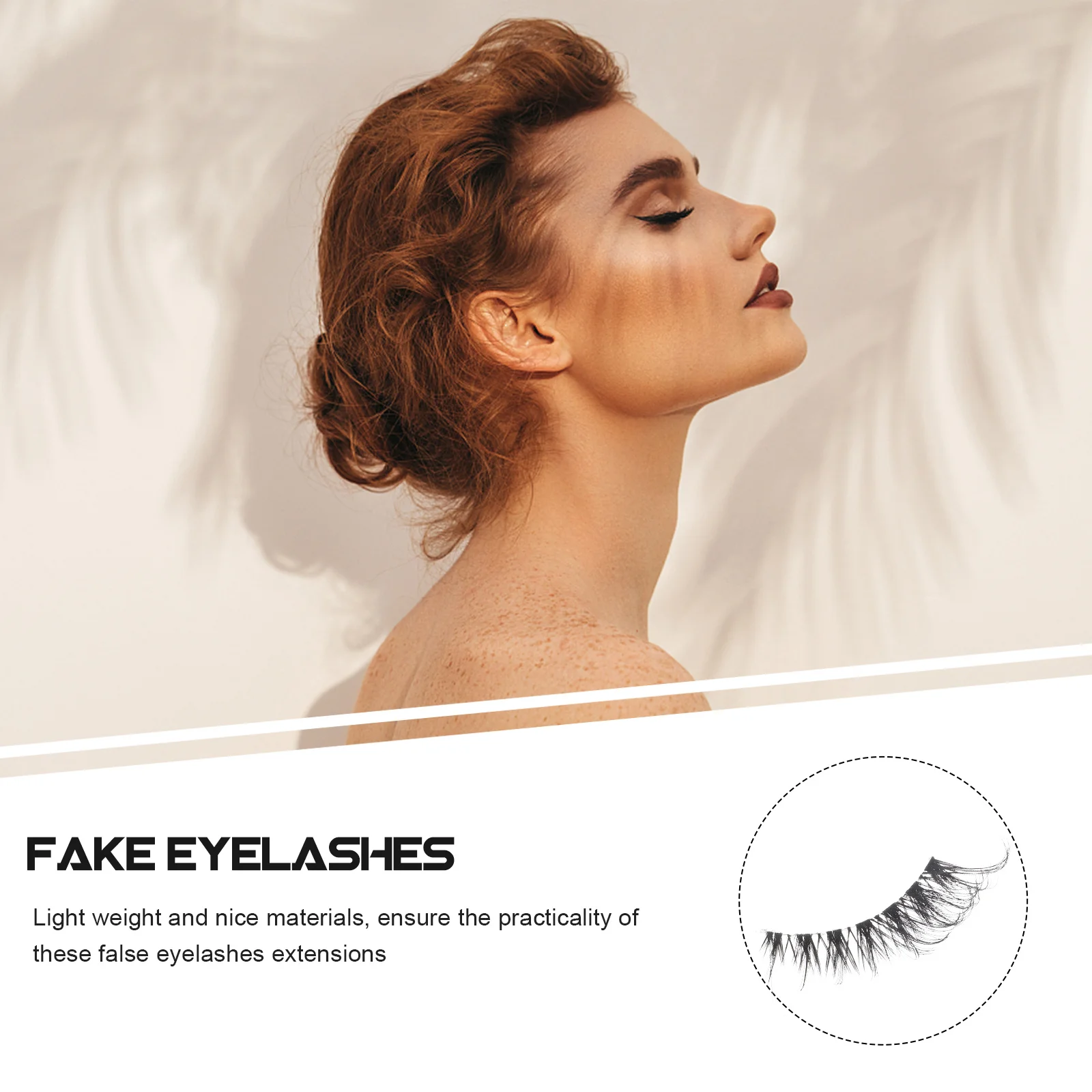 

5Pairs Fake Eyelashes Classic Design Lightweight Easy Removal Bulk Lashes Natural Look Eyelash Strips Makeup Lash Set