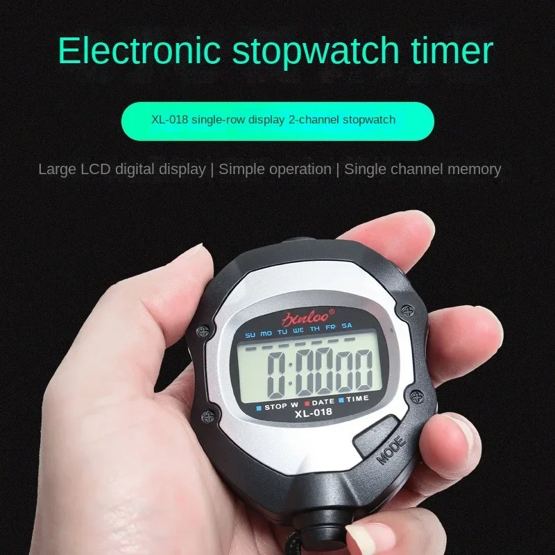 Multi Functional Electronic Stopwatch Sports Stopwatch Referee Coach Field Sports Stopwatch Timer XL-018 Desk Decoration