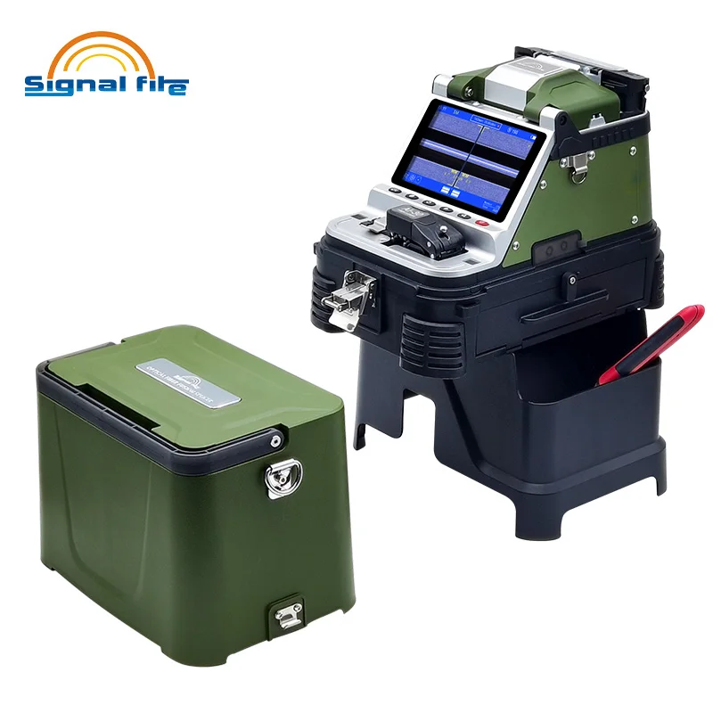 Signal Fire-Optical Fiber Fusion Splicer, Electric Cleaver, Splicing Machine, 6 Motors, Automatic Core Alignment, AI-20, AI-30