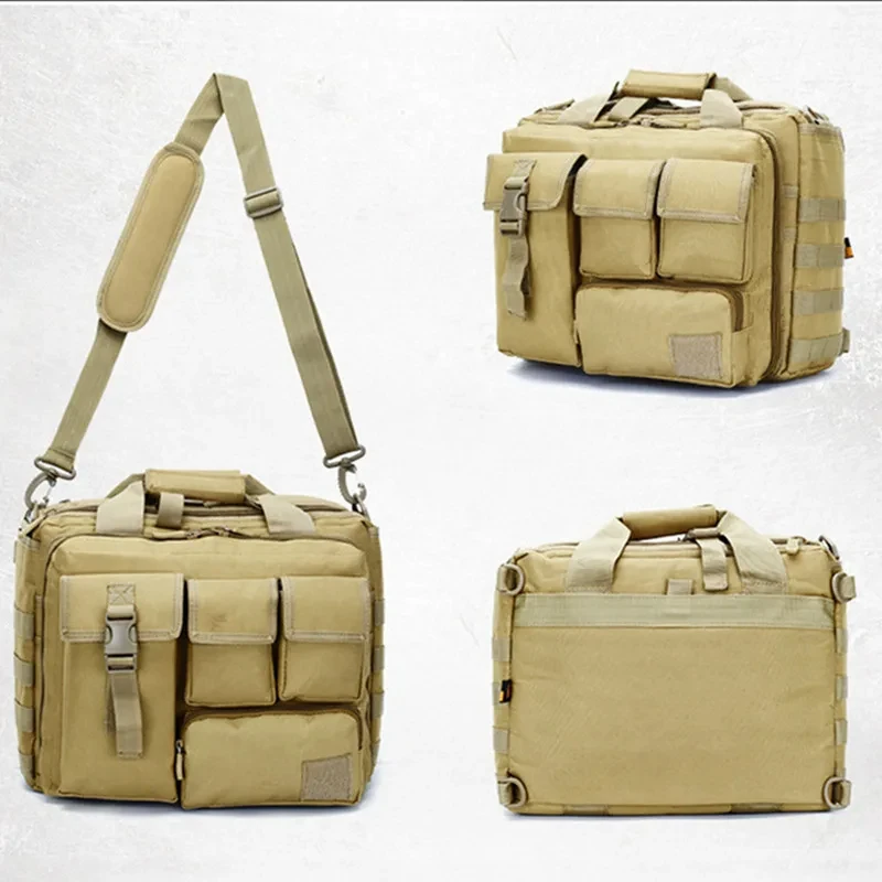 New Backpack Tactical Molle Nylon Messenger Shoulder Bag Laptop Handbags Briefcase Outdoor Multifunction Climbing Bag