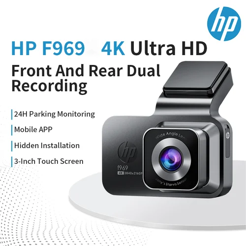 Cámara de coche HP cámara de salpicadero 4k HD visión nocturna WiFi DVR vídeo bucle monitoreo de estacionamiento cámara de salpicadero de coche cámara de salpicadero automática 4k