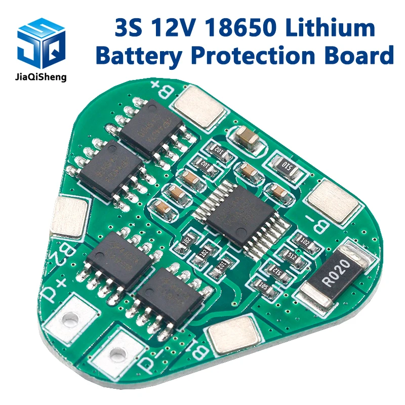 3S 12V 18650 płyta zabezpieczająca baterię litową 11.1V 12.6V przeładowanie nadmierne rozładowanie chroń 8A 3-ogniwowy pakiet Li-ion BMS PCM PCB