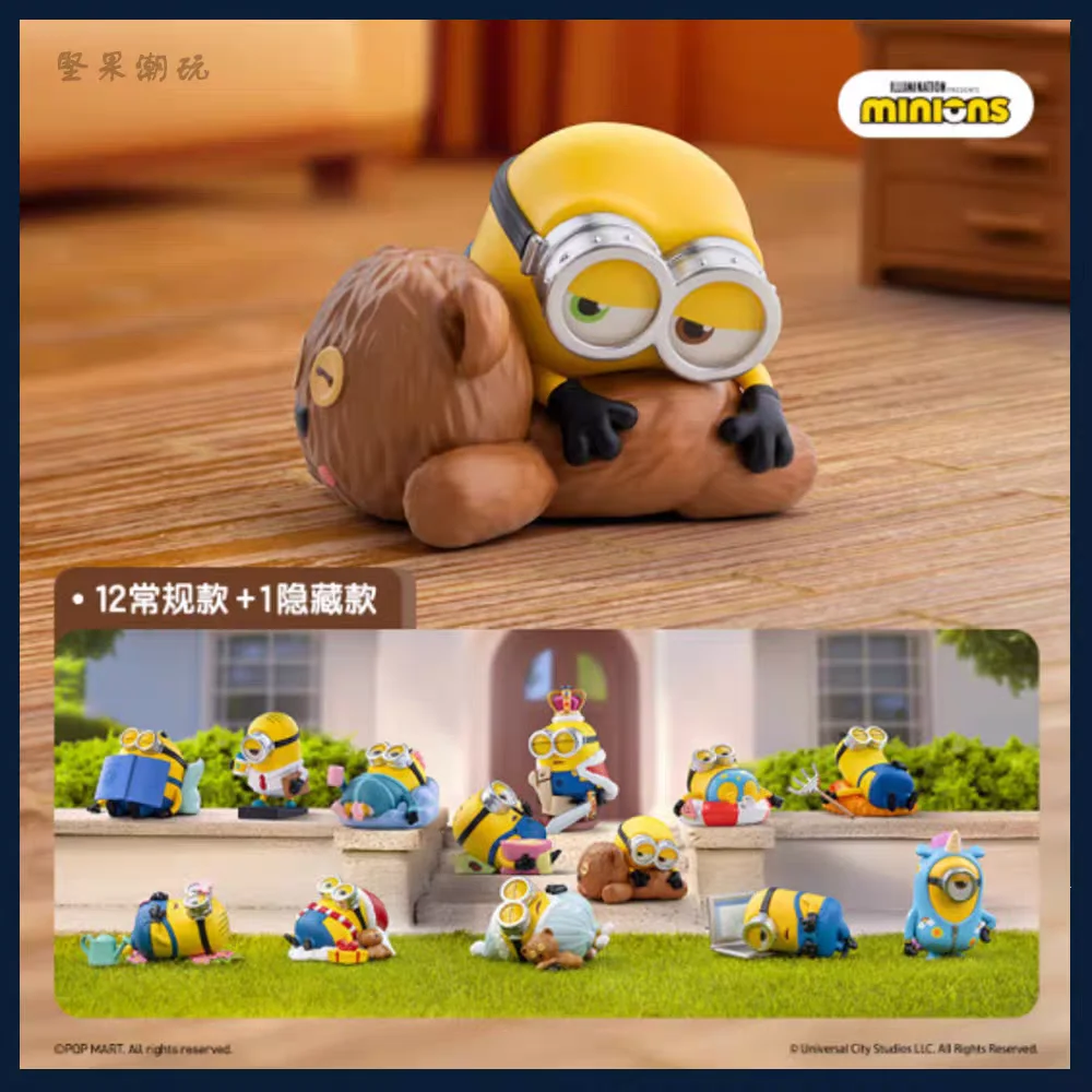 

Original Minions Chill Days Series Blind Box Collectible Figure Model Desk Decor Gift Set